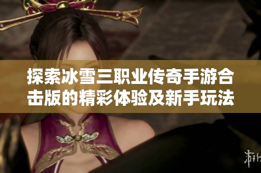 探索冰雪三职业传奇手游合击版的精彩体验及新手玩法详解