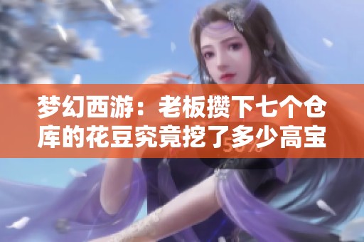梦幻西游：老板攒下七个仓库的花豆究竟挖了多少高宝图