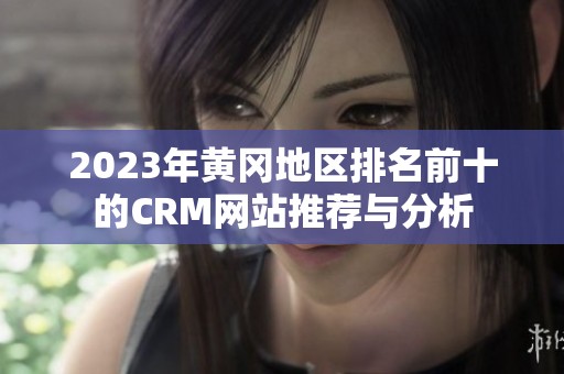 2023年黄冈地区排名前十的CRM网站推荐与分析