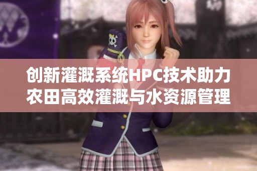 创新灌溉系统HPC技术助力农田高效灌溉与水资源管理