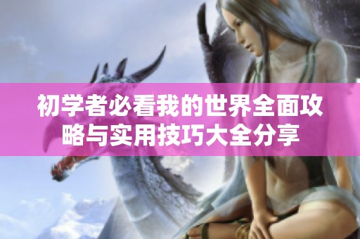 初学者必看我的世界全面攻略与实用技巧大全分享