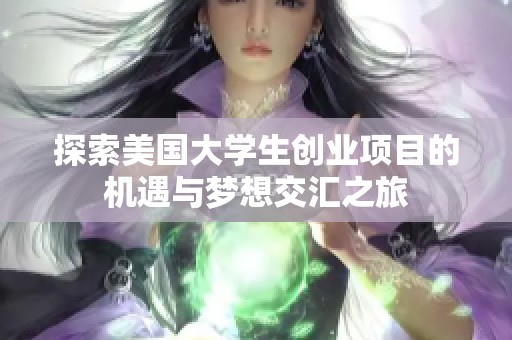 探索美国大学生创业项目的机遇与梦想交汇之旅