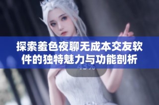 探索羞色夜聊无成本交友软件的独特魅力与功能剖析