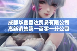 成都华鑫蓉达贸易有限公司高新销售第一百零一分公司的发展与经营策略探讨