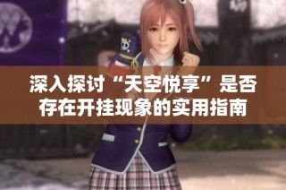 深入探讨“天空悦享”是否存在开挂现象的实用指南