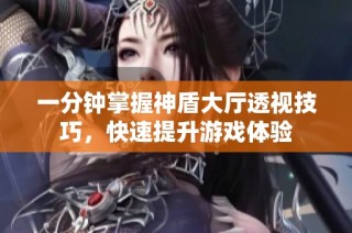 一分钟掌握神盾大厅透视技巧，快速提升游戏体验